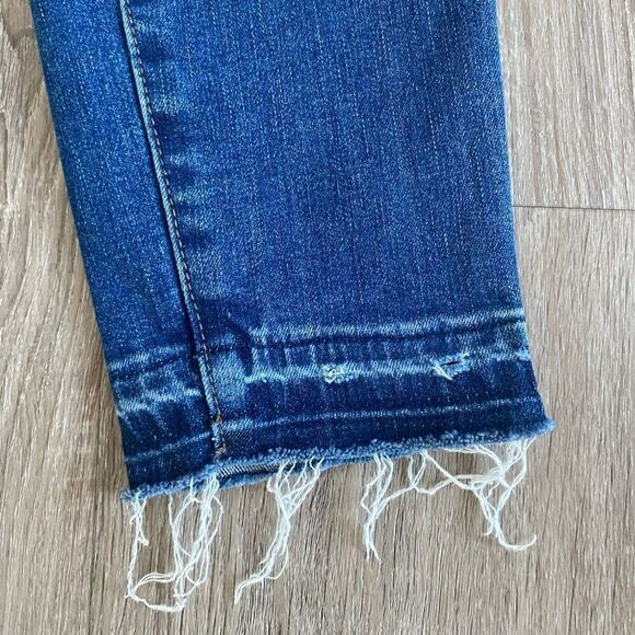 Madewell 10" High-Rise Skinny Jeans Drop-Hem Edition Button Fly Denim 26 - Picture 5 of 10